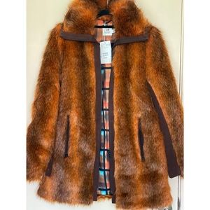 NEW H&M Studio Faux Fur Jacket Coat